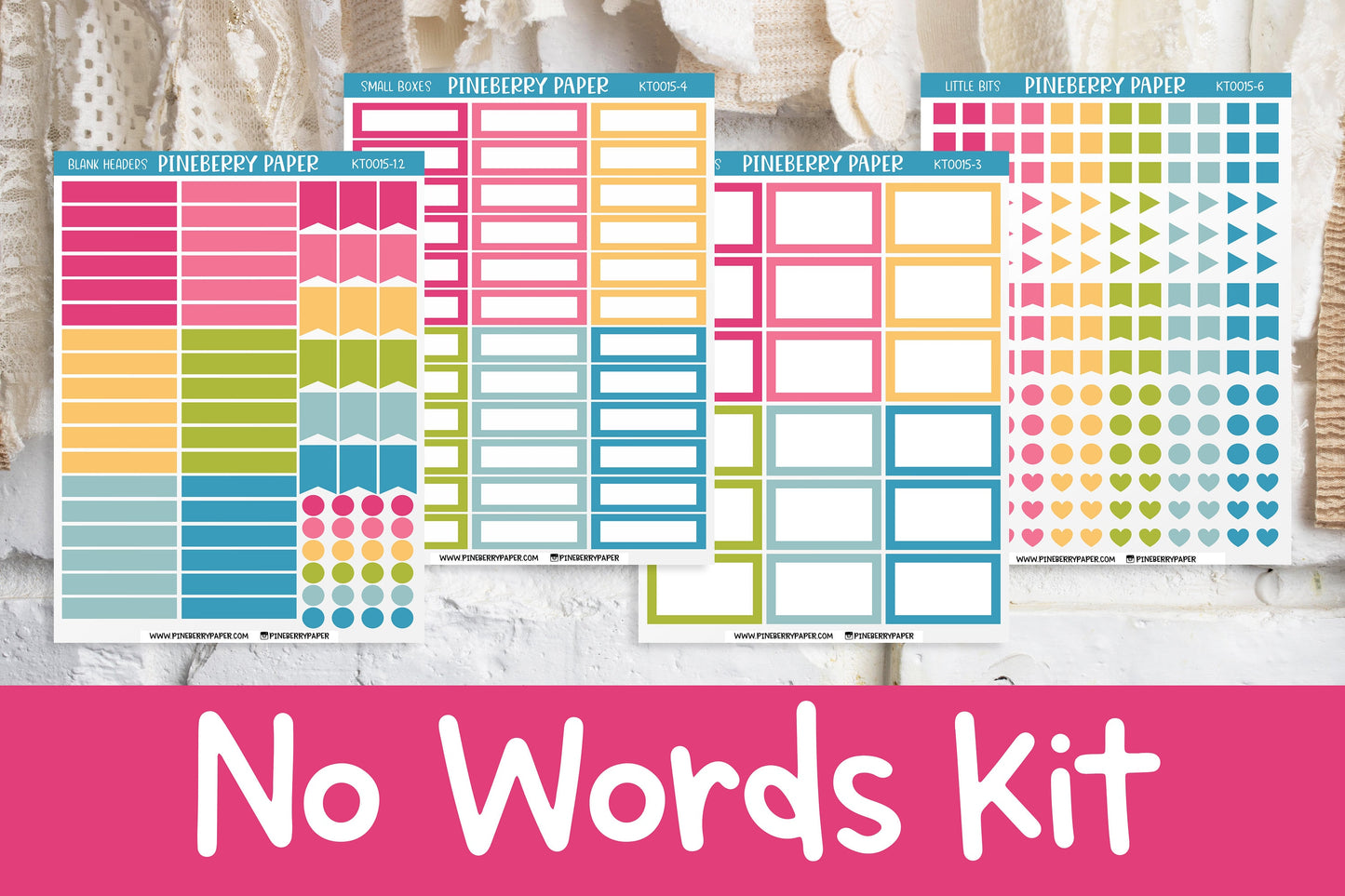 Colorway Vertical Kit | Functional | Stickers | Colorful | Multiple Color Options