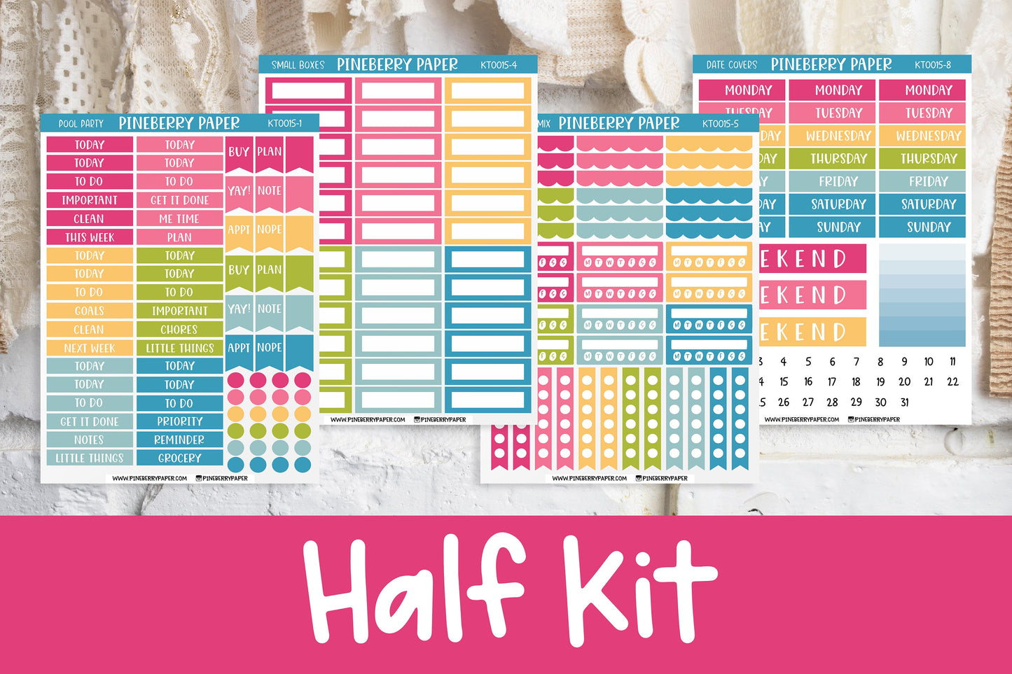 Colorway Vertical Kit | Functional | Stickers | Colorful | Multiple Color Options