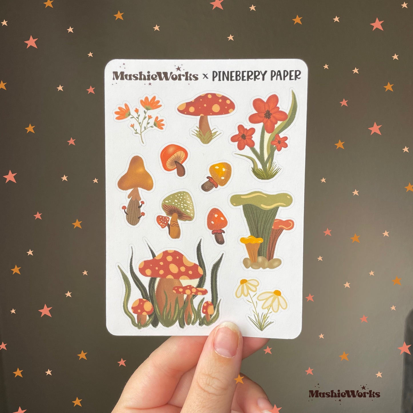 Mushroom | Mushie Works x Pineberry Paper Collab