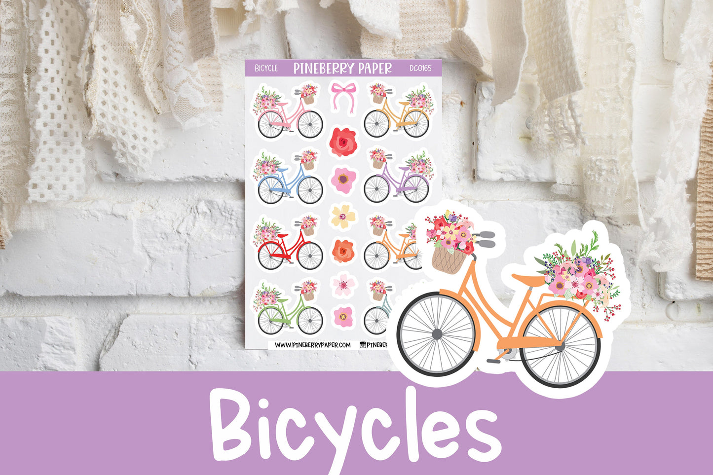 Floral Bicycles | DC0165 | Discontinued
