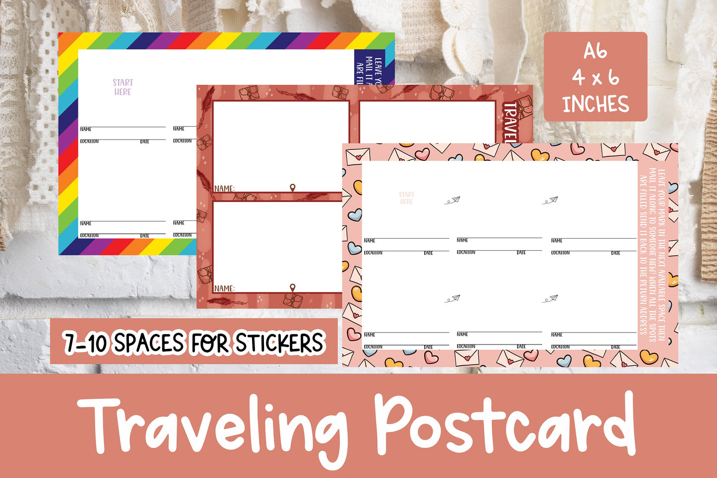 Traveling Postcards | TPC | 4" x 6"