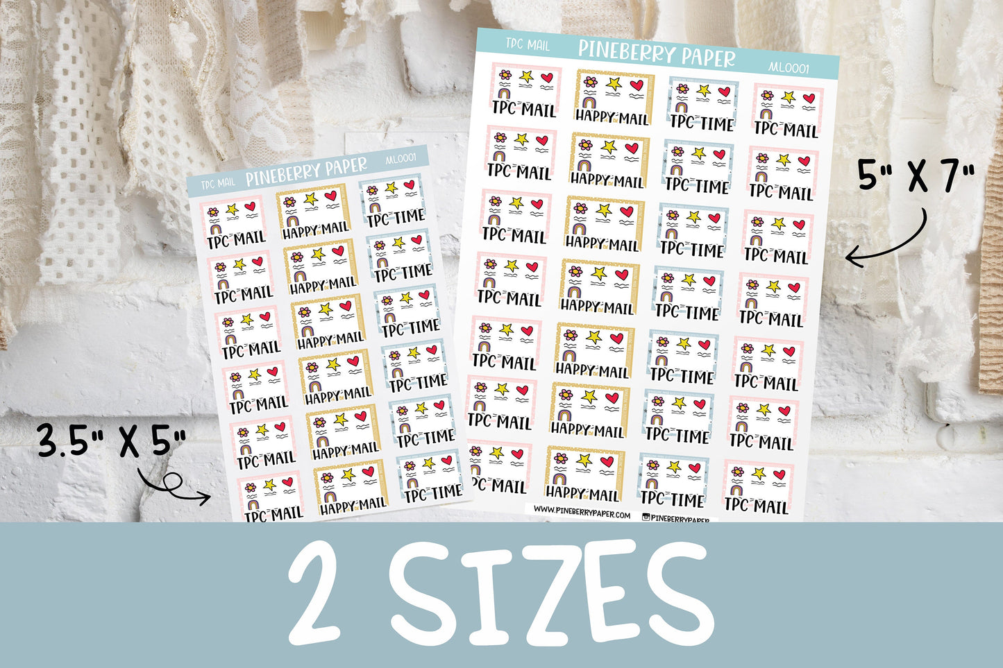 TPC Mail Stickers | Traveling Postcard | ML0001