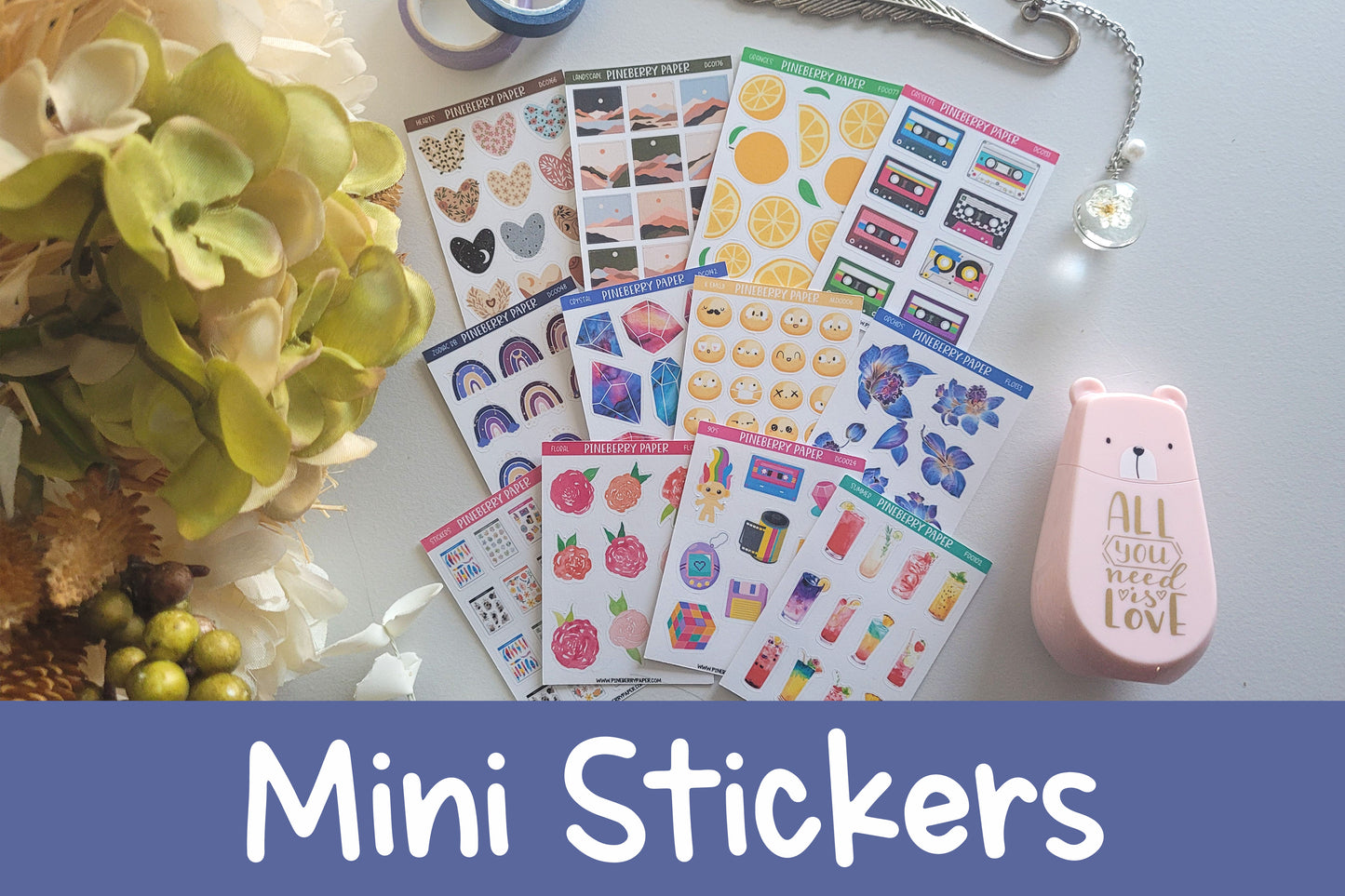 Mini Sticker Sheets | Size 1.75" x 2.5"