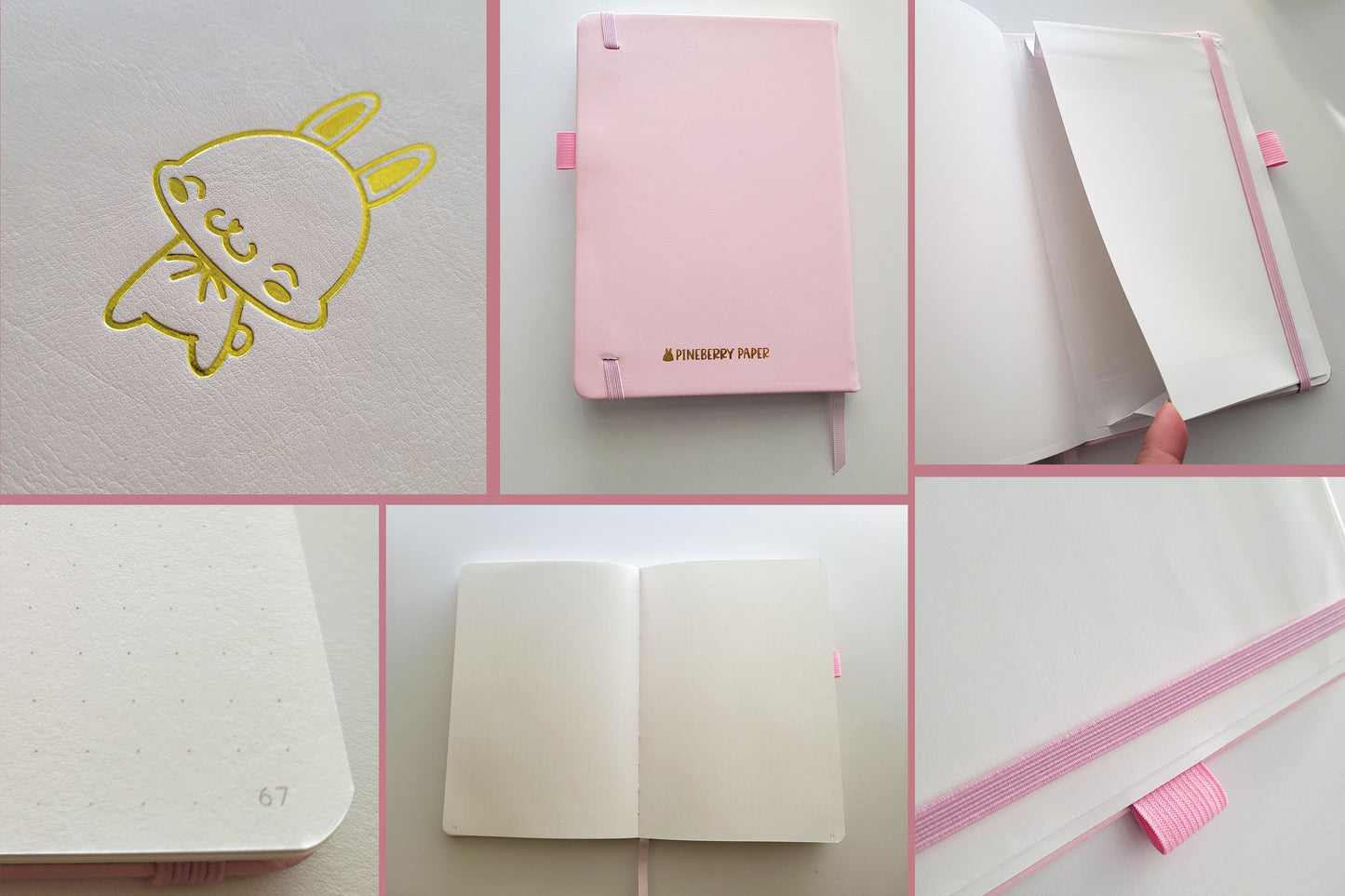 Oops Pineberry Bunny Dot Grid Notebook
