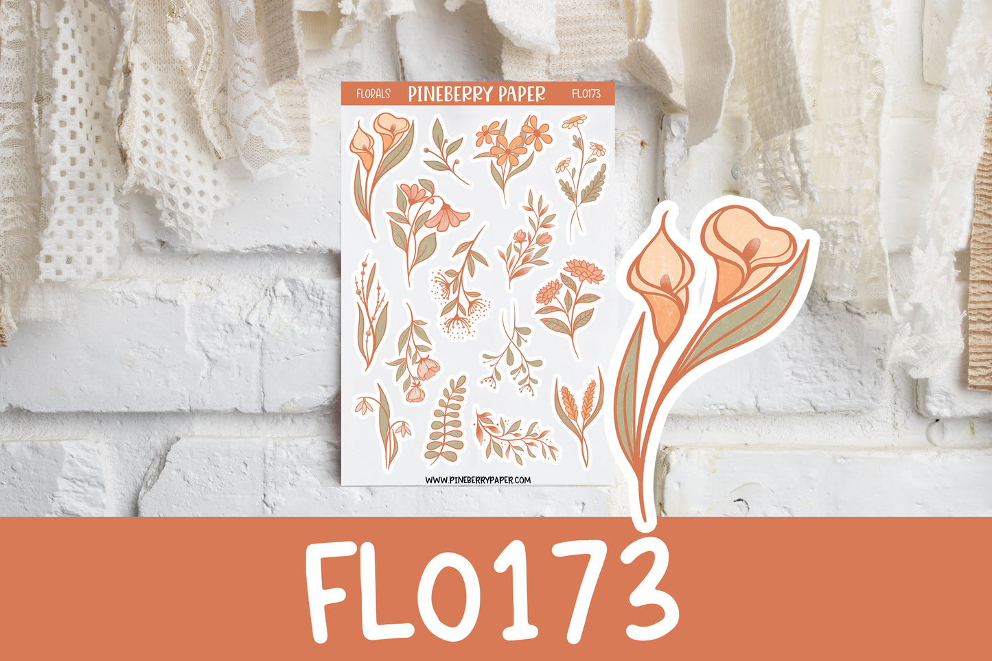 Peach Floral | FL0173 | FL0174
