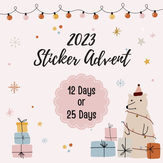 2023 Sticker Advent | 12 or 25 Days