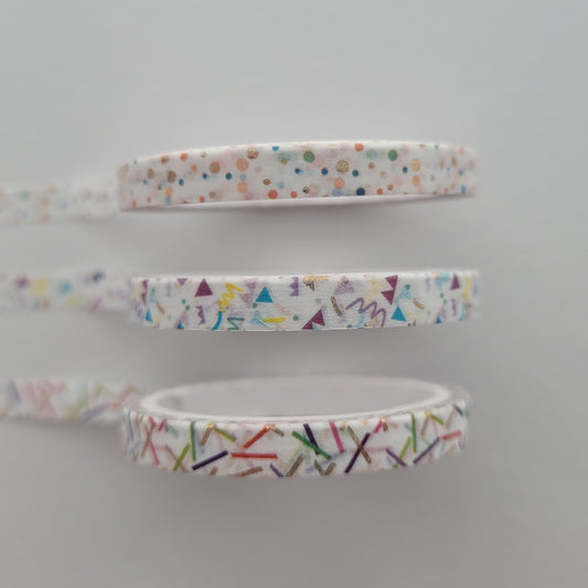 Confetti Collection | 5mm Washi Tape | Gold Foil Decorative Tape