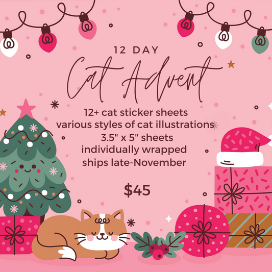 2024 Cat Sticker Advent Pre-Order