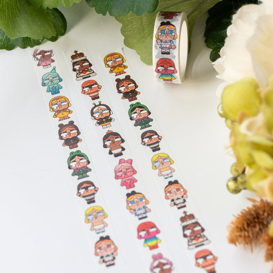 Crying Girls Washi Tape | 15mm x 10m