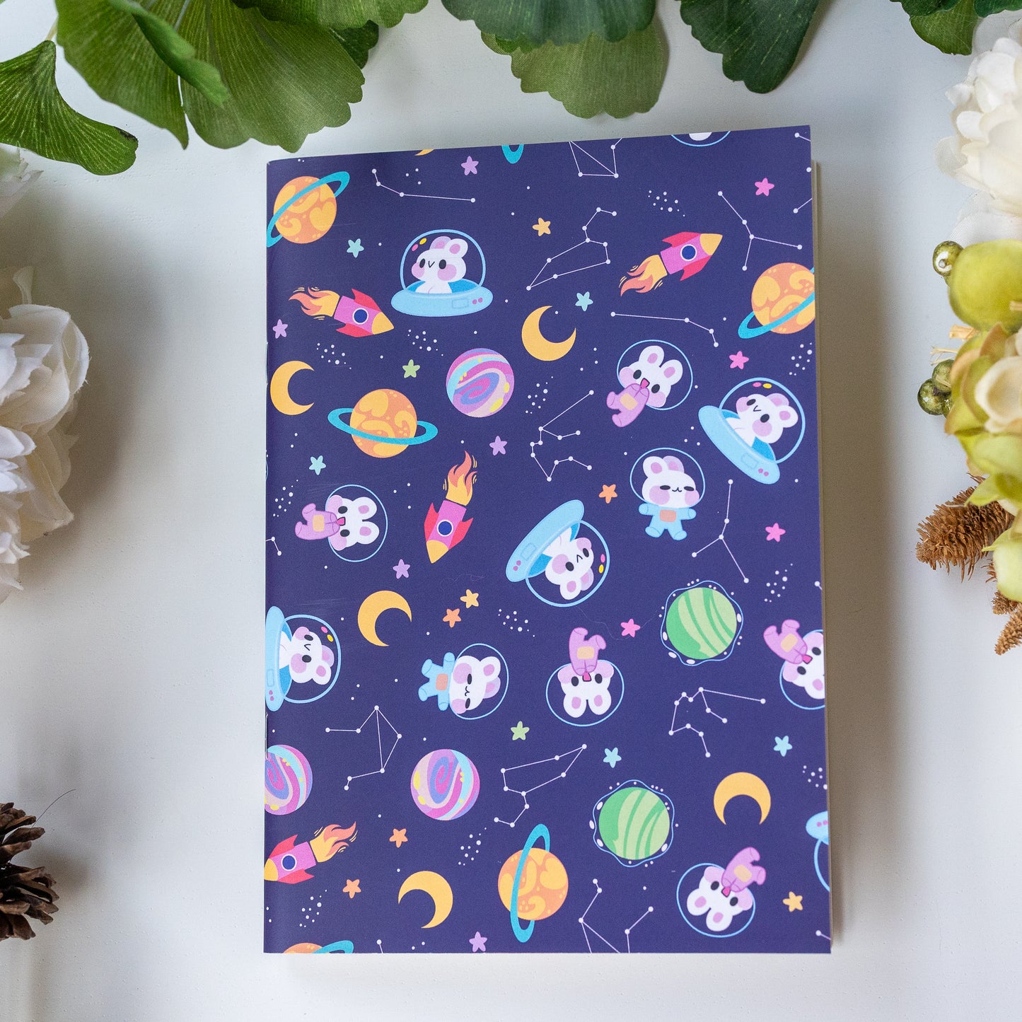 Space Bunny Reusable Sticker Book