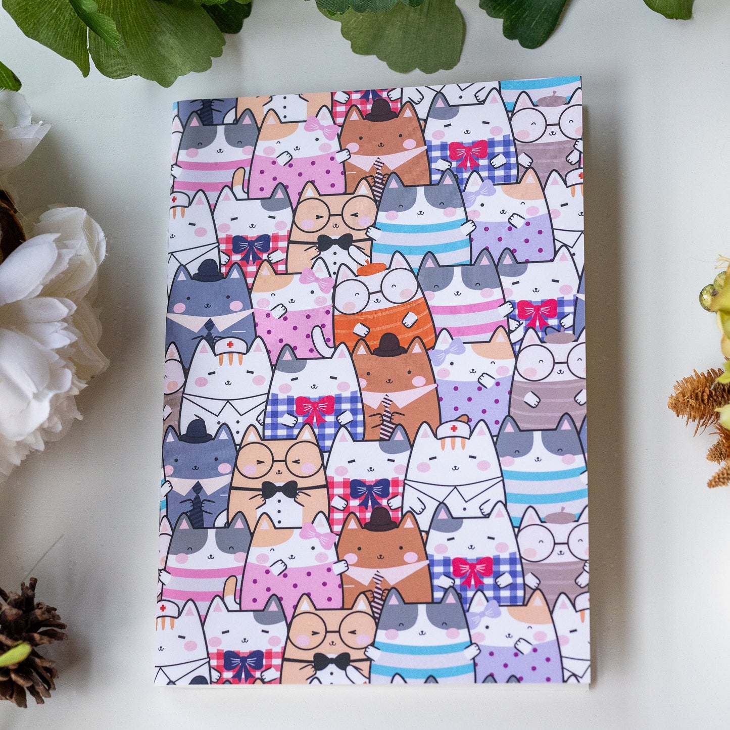 Dressed Up Cats Reusable Sticker Book