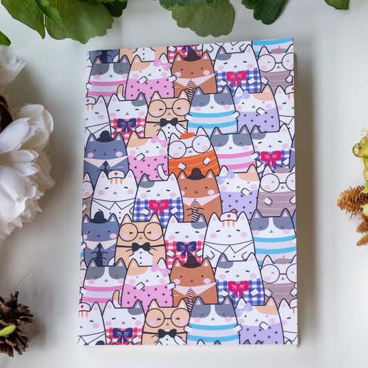 Dressed Up Cats Reusable Sticker Book