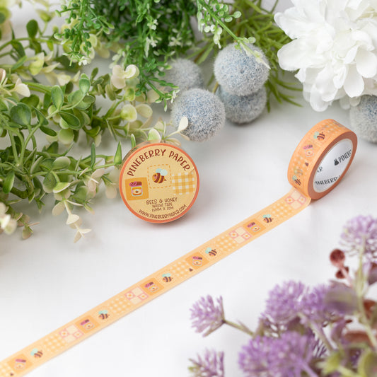 Bees & Honey Washi Tape | 15mm x 10m | W045