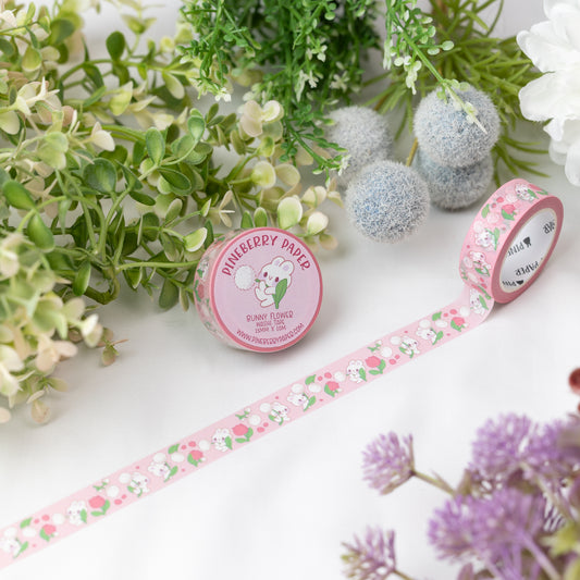 Bunny Flower Washi Tape | 15mm x 10m | W023
