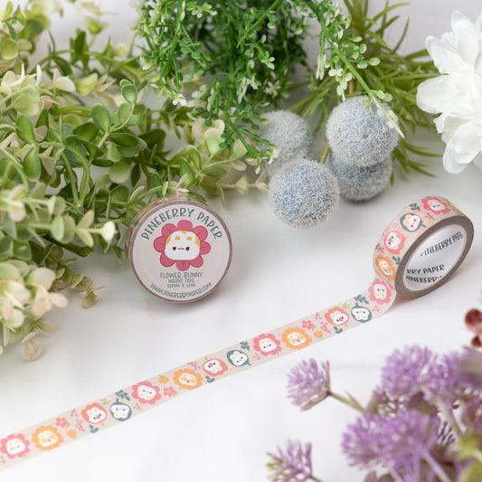 Flower Bunny Head Washi Tape | 15mm x 10m | W024