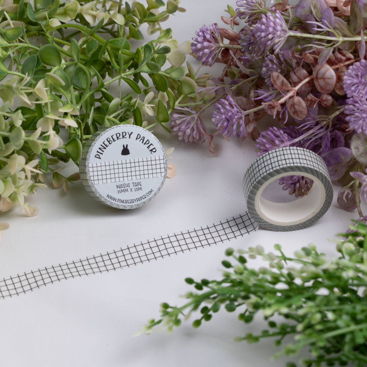 Black & White Grid Washi Tape | 15mm x 10m | W054