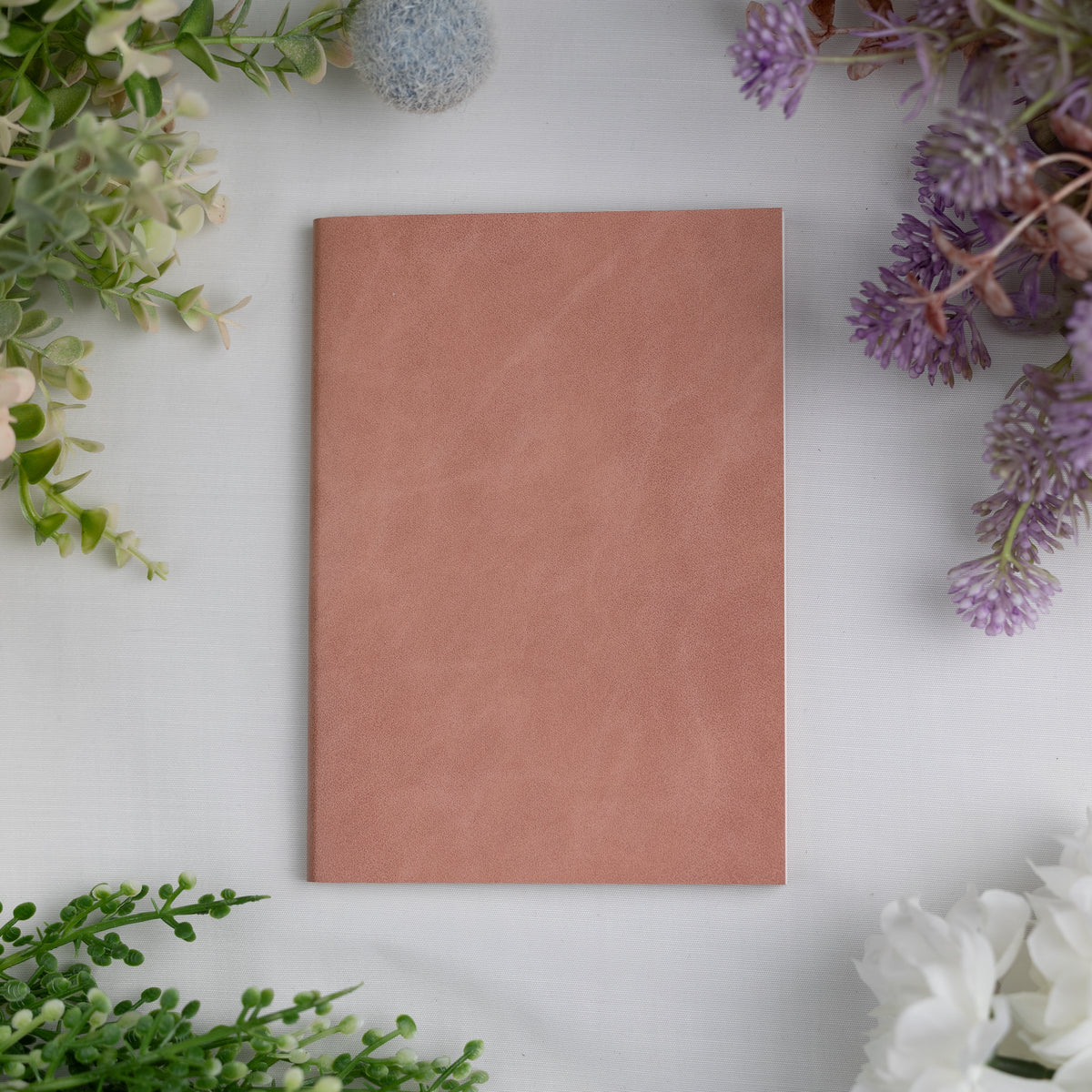 A6 Pink Tomoe River Paper Grid Notebook