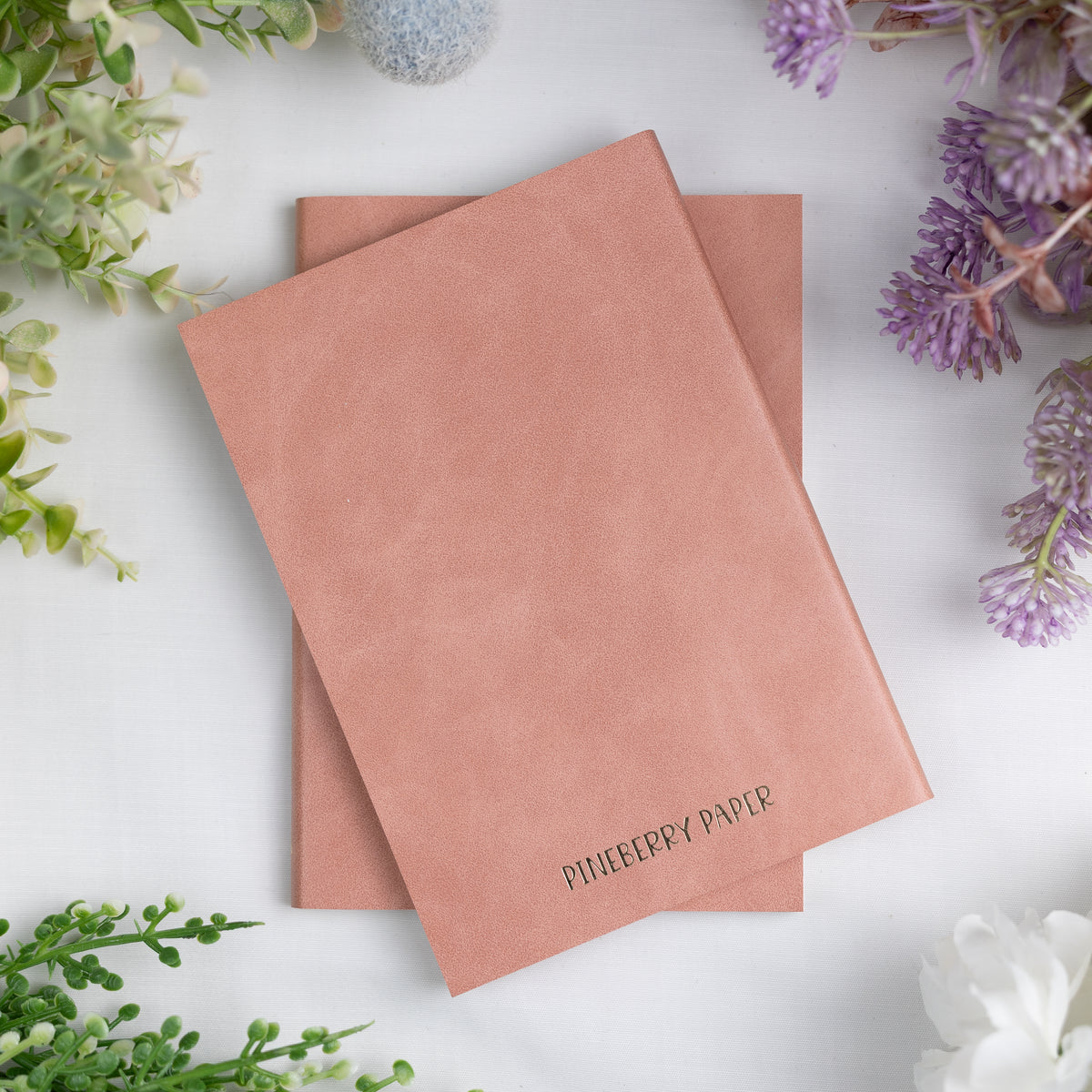 A6 Pink Tomoe River Paper Grid Notebook