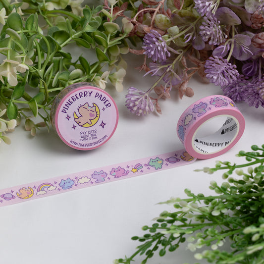 Sky Cat Washi Tape | 15mm x 10m | W015