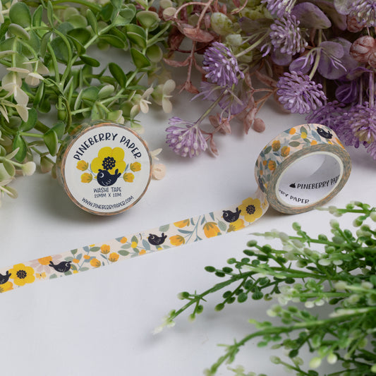 Black Bird Washi Tape | 15mm x 10m | W047