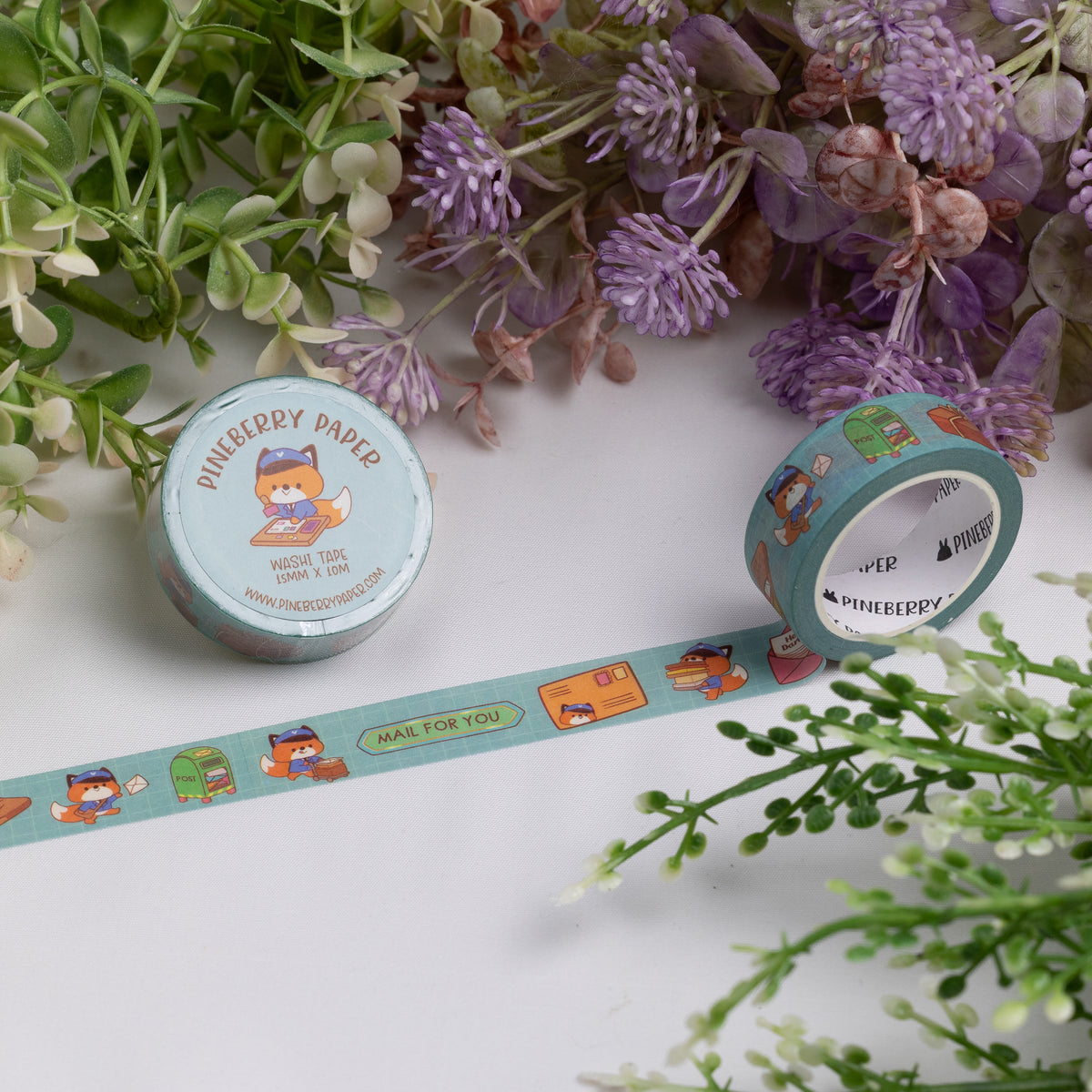 Mail Fox Washi Tape | 15mm x 10m | W049