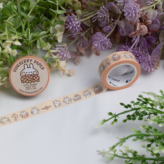 Cute Bunny Washi Tape | 15mm x 10m | W025