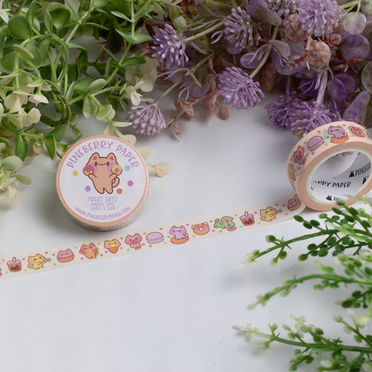 Treat Cat Washi Tape | 15mm x 10m | W014