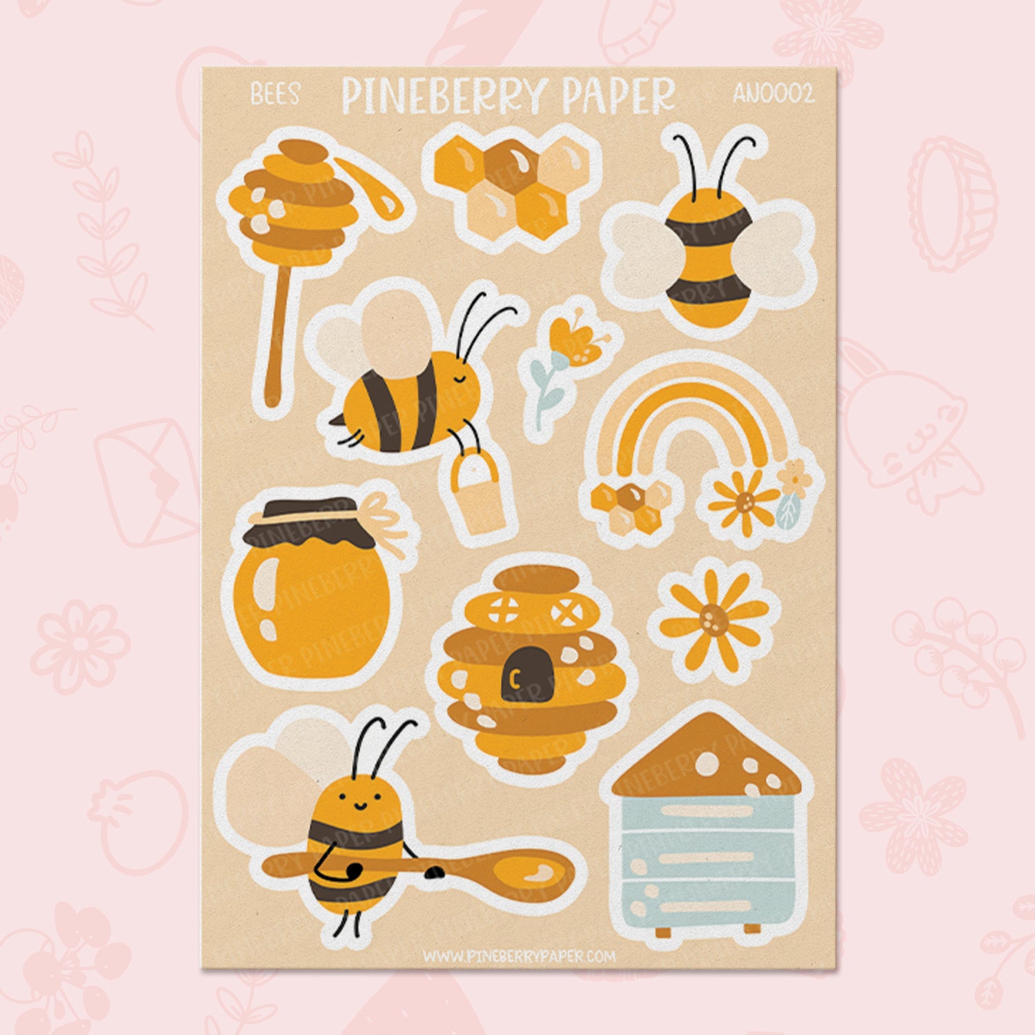 Bees | AN0002 – Pineberry Paper