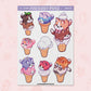 Ice Cream Cat Set | AN0038 & AN0039