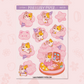 Cotton Candy Dog & Cat Set | AN0207 & AN0218 | Transparent Matte