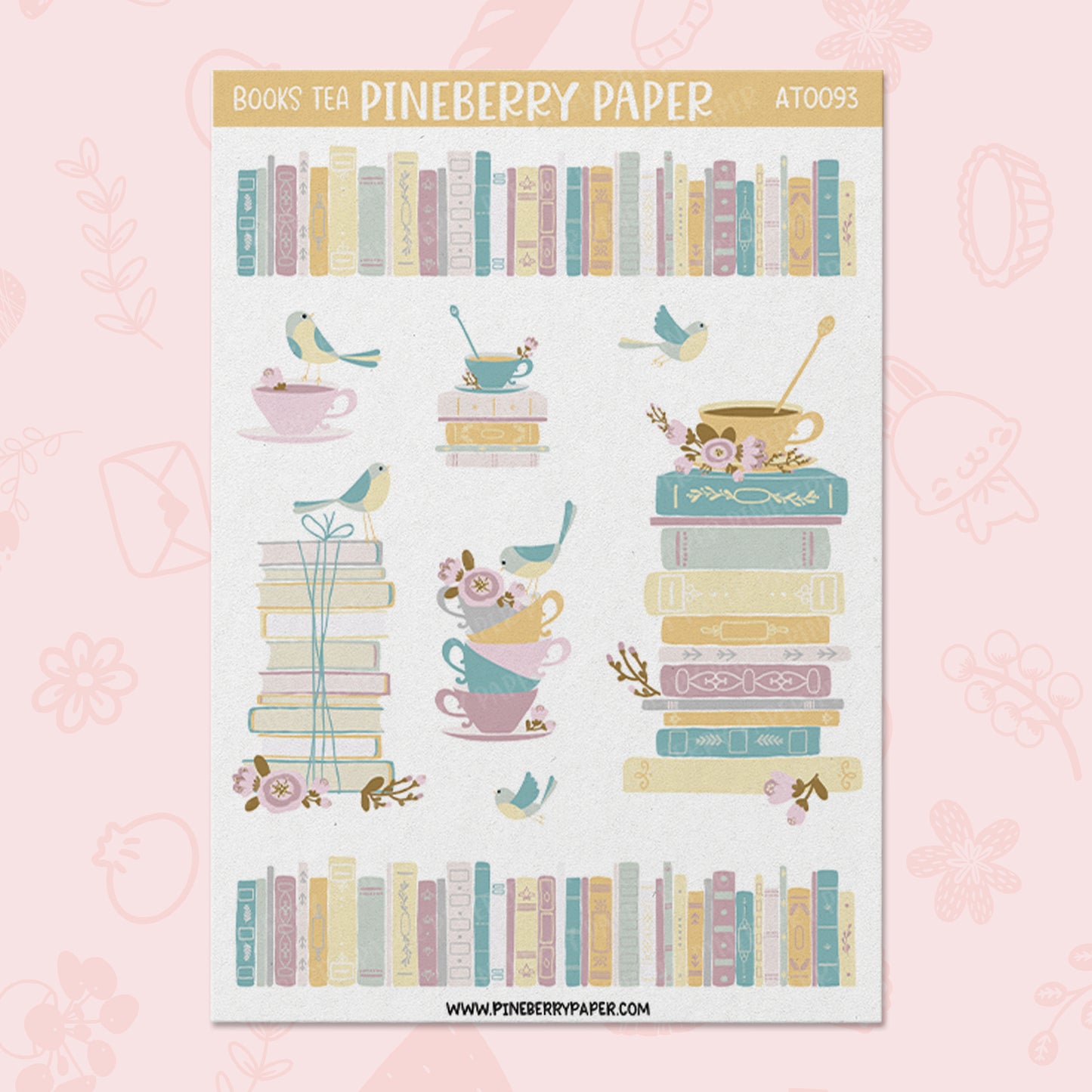 Pastel Tea & Books | AT0093
