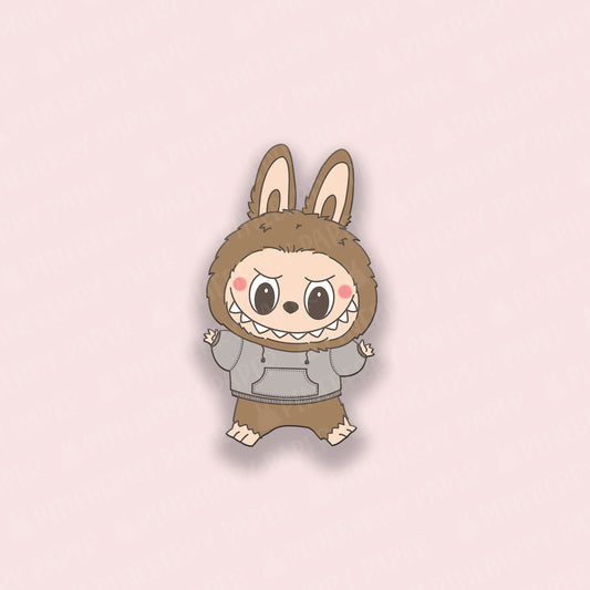 Brown Monster Vinyl Sticker