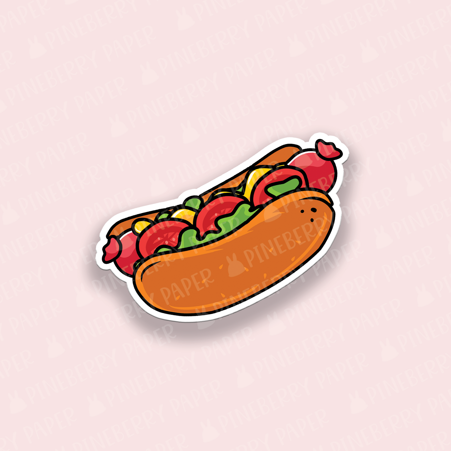 Chicago Hotdog Vinyl Sticker