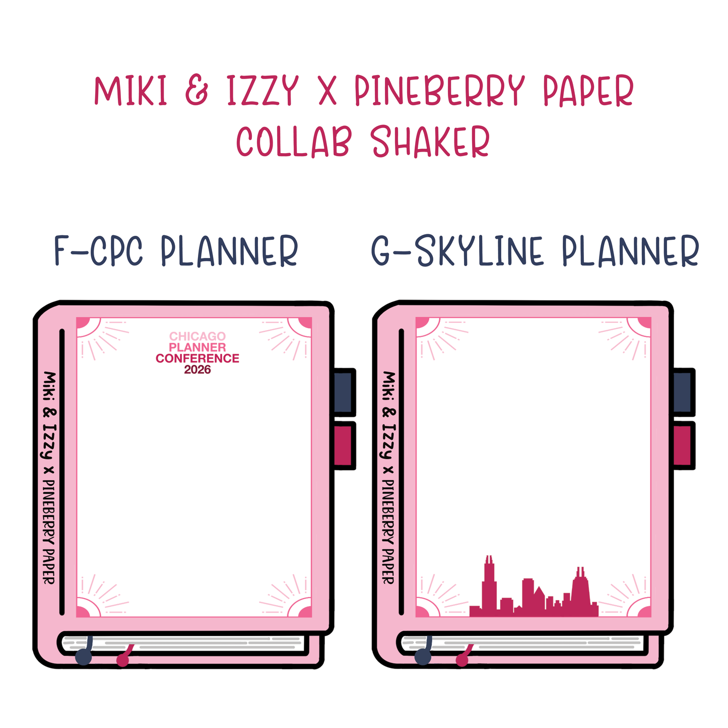 2026 CPC Shaker Keychain | Planner | Stamp | Skyline Circle | CPC Circle *PRE-ORDER ships by end of September