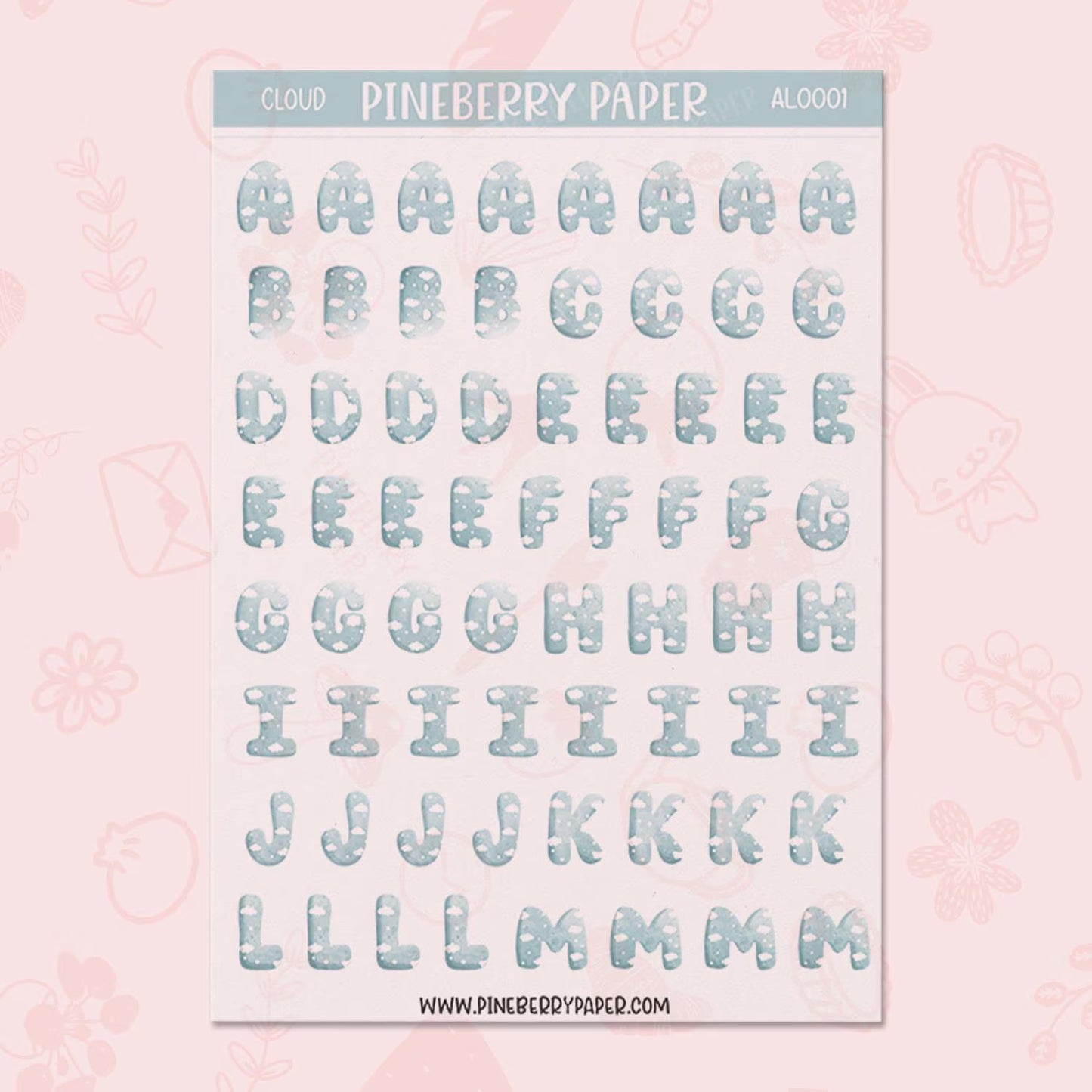 Cloud Alphabet Set | AL0001
