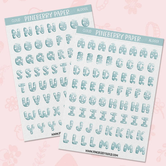 Cloud Alphabet Set | AL0001