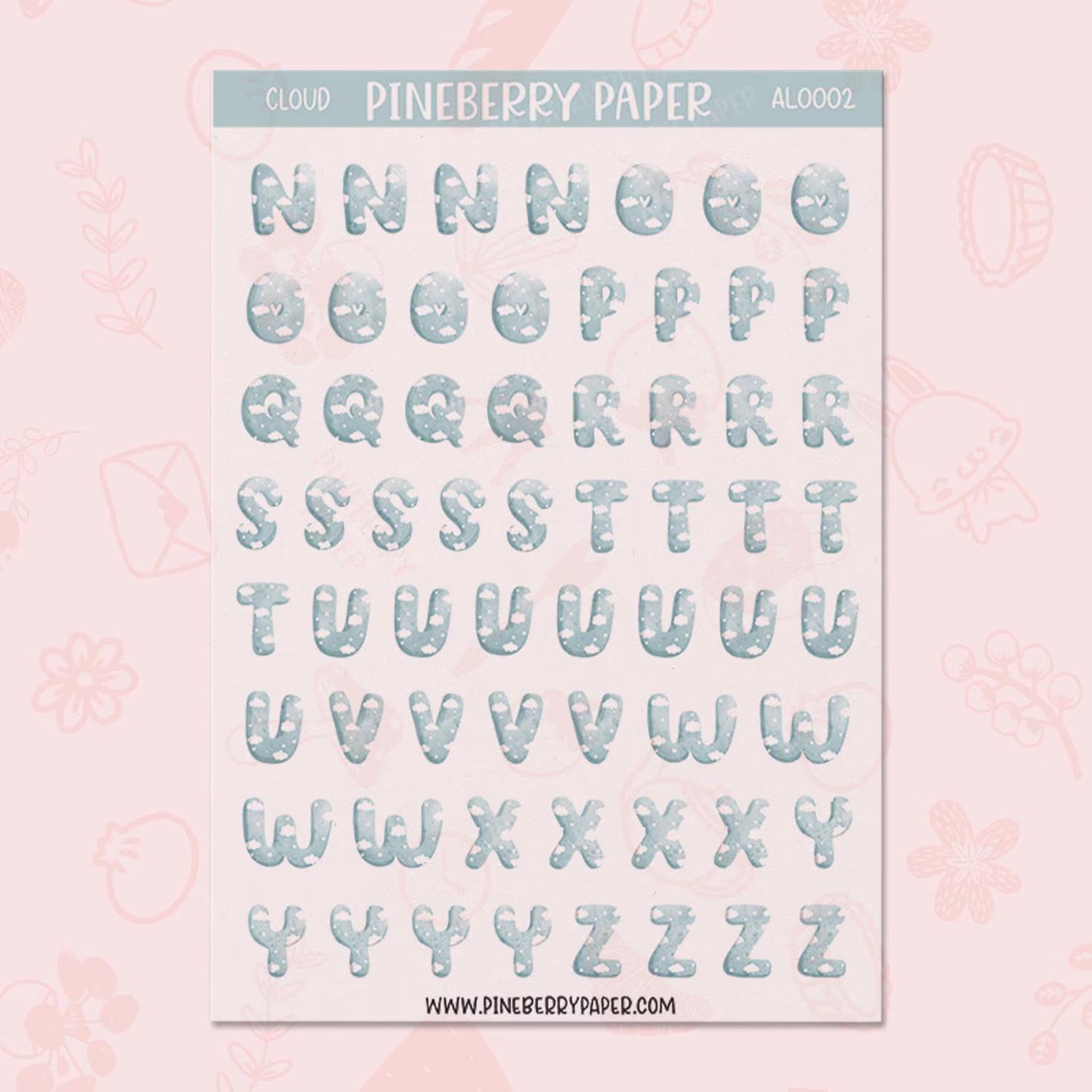 Cloud Alphabet Set | AL0001