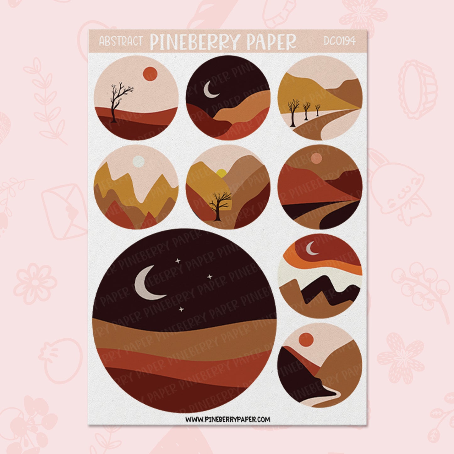 Abstract Landscape Circle | DC0194