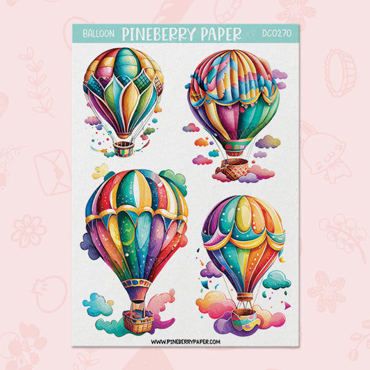 Rainbow Hot Air Balloons | DC0270