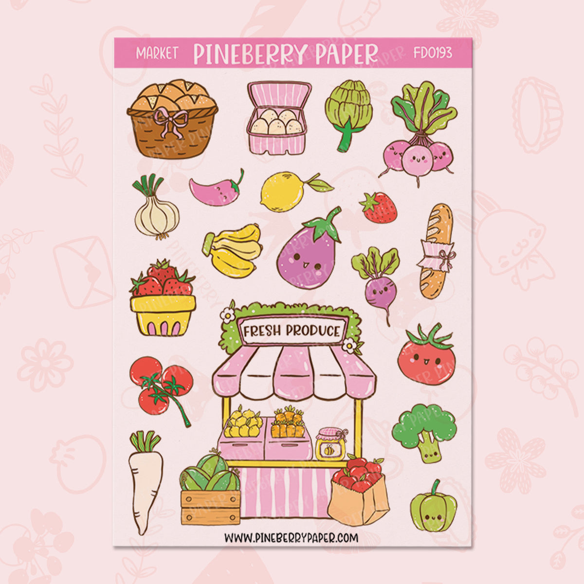 Farmers Market Set | FD0193 | FD0194 | Transparent Matte Material