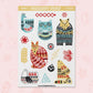 Yellow Blue Folk Animals | FK0020