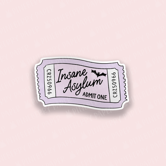 Insane Asylum Vinyl Sticker