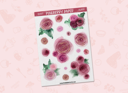 Alcohol Ink Roses | FL0128