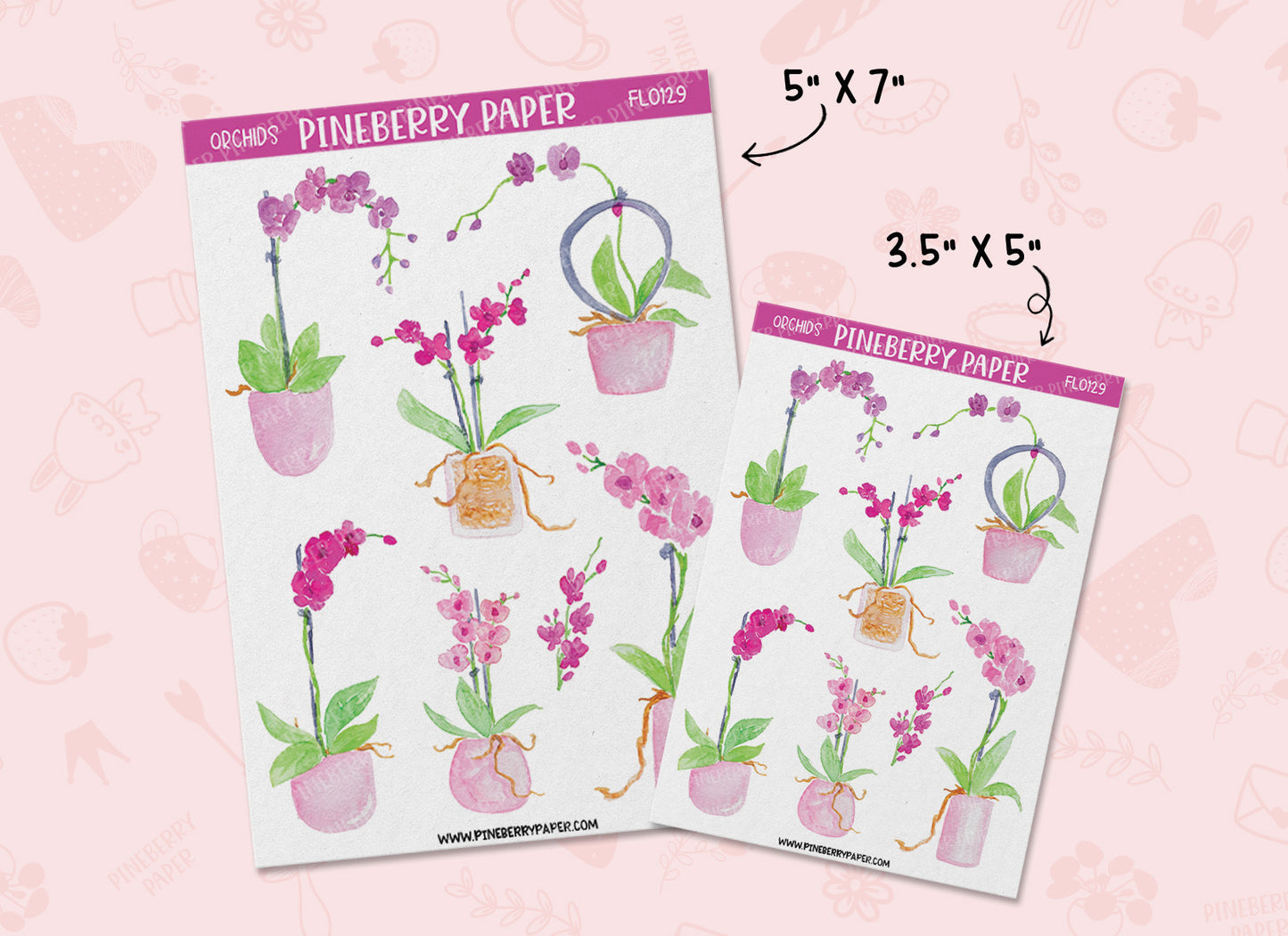 Pink Orchid | FL0129 | FL0130