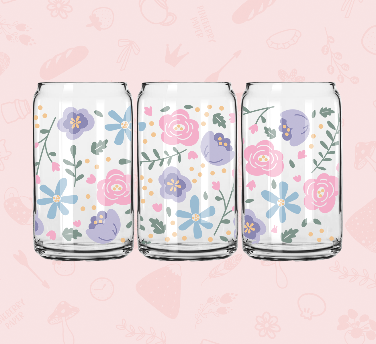 Springs Floral Glass