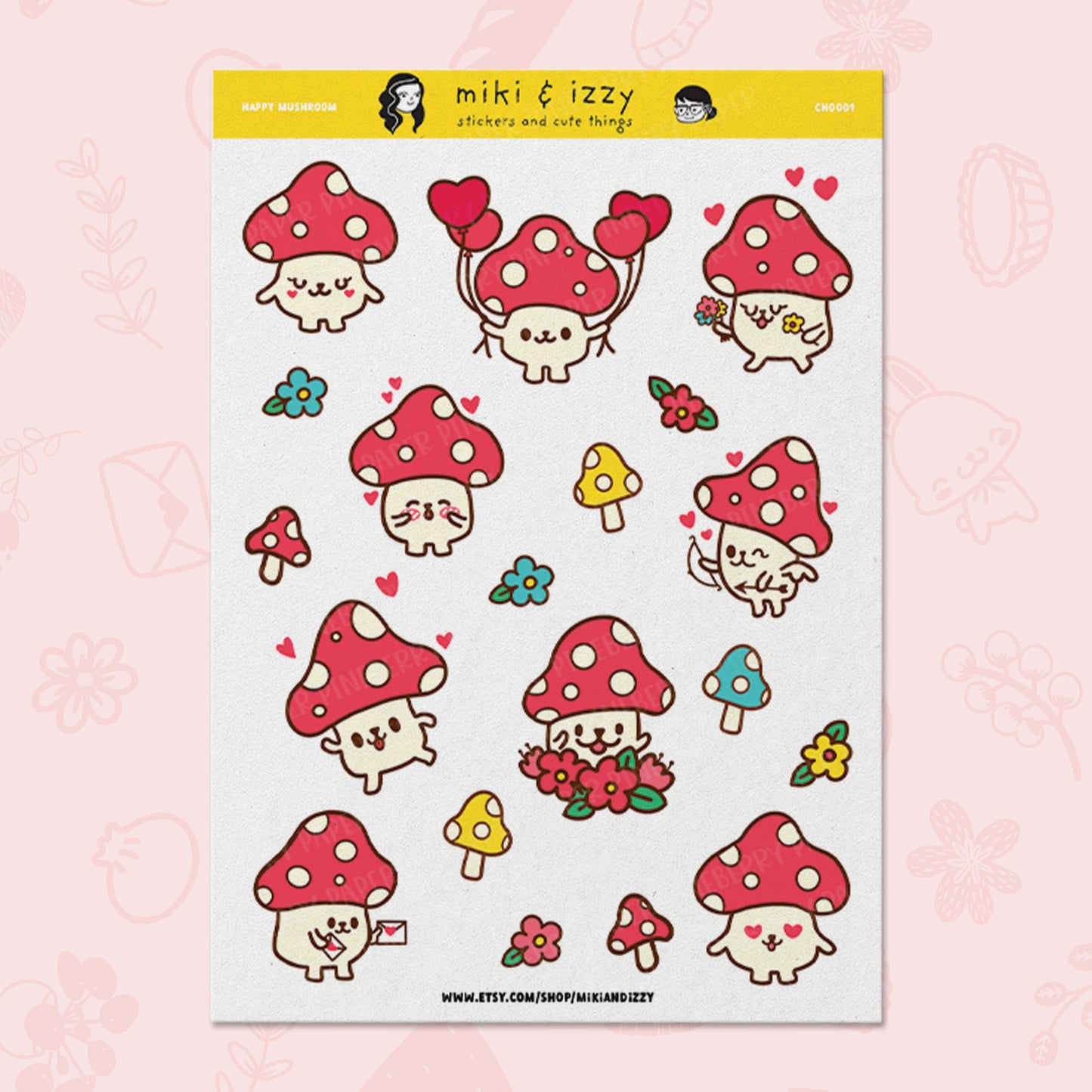 Happy Mushroom by Miki & Izzy
