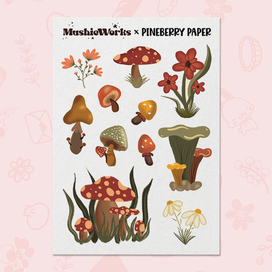 Mushroom | Mushie Works x Pineberry Paper Collab