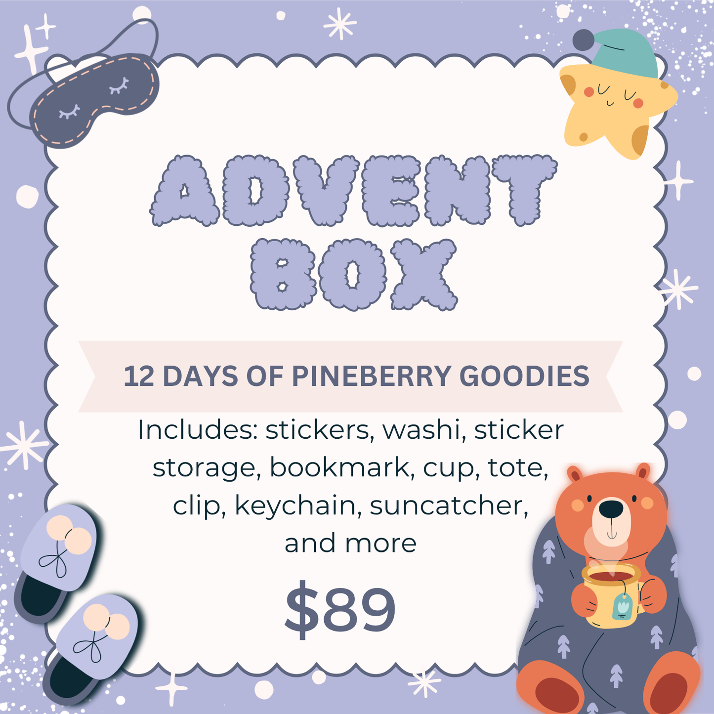 2025 Pineberry Paper Advent Box Pre-Order