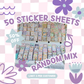 50 Sticker Sheets | Random Mix
