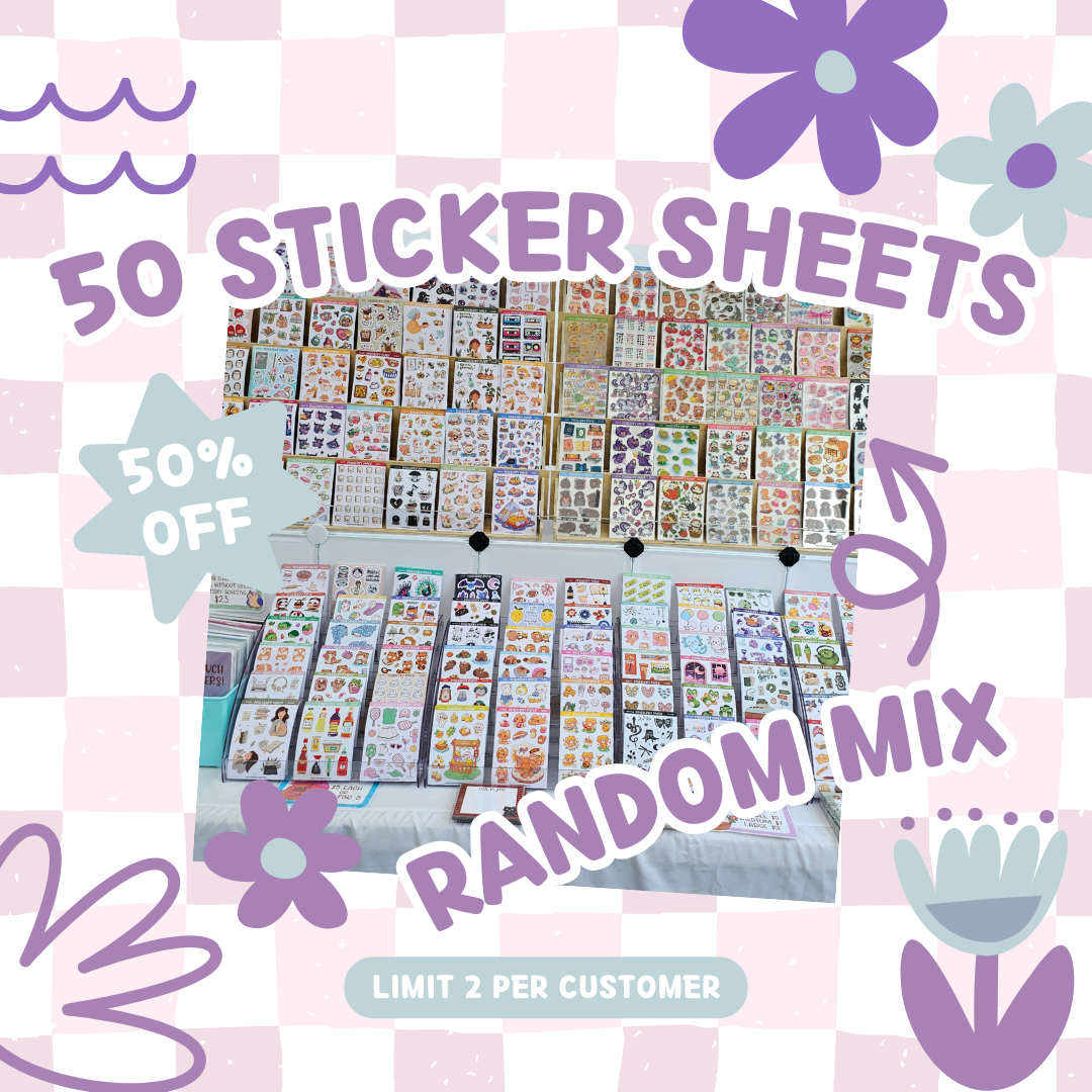 50 Sticker Sheets | Random Mix